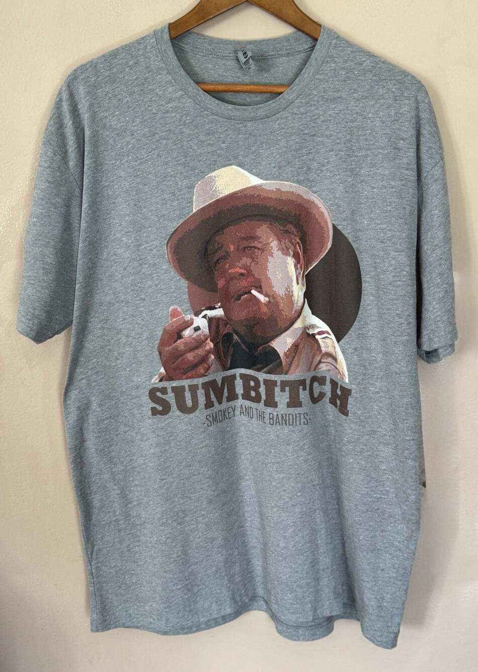 Sumbitch Buford T Justice Smokey And The Bandit Funny Movie Graphic Tee 2XL